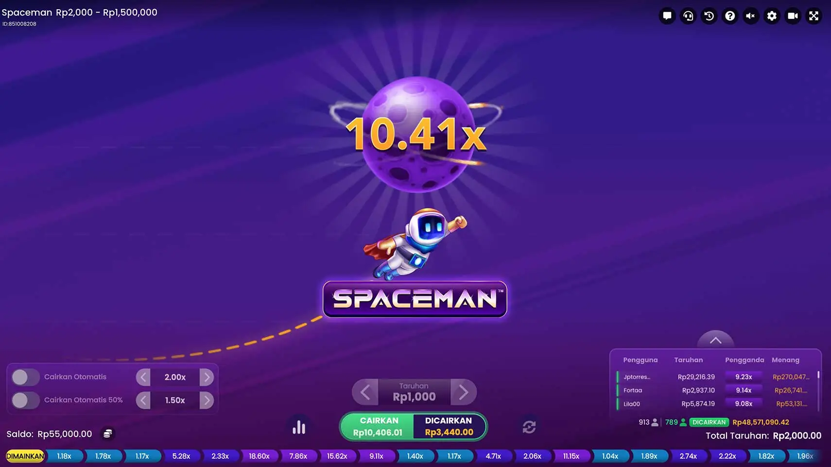 Spaceman Slot Seru Mementingkan Keuntungan Pemainnya
